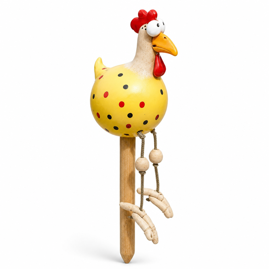 Wind-Driven Resin Rooster Garden Ornament