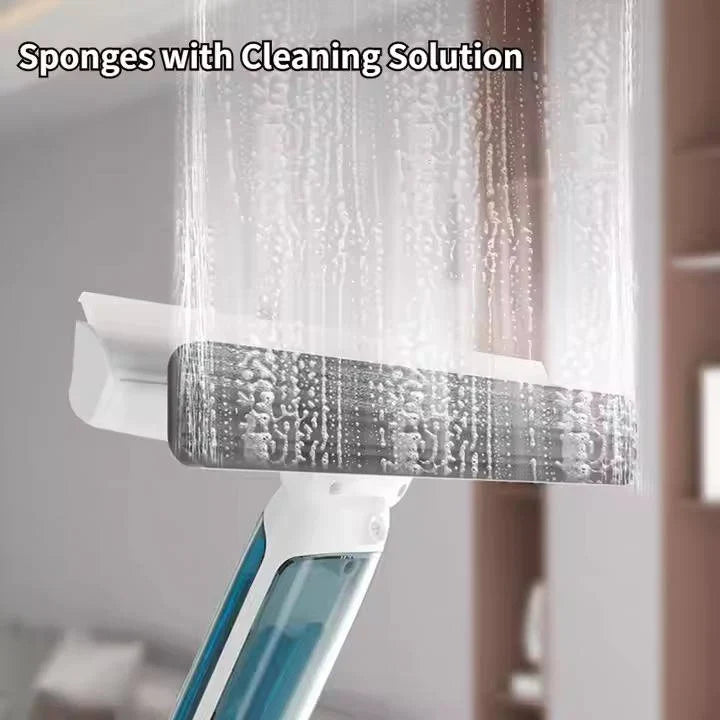 Window Cleaner Telescopic 51 Inch Microfiber & Squeegee