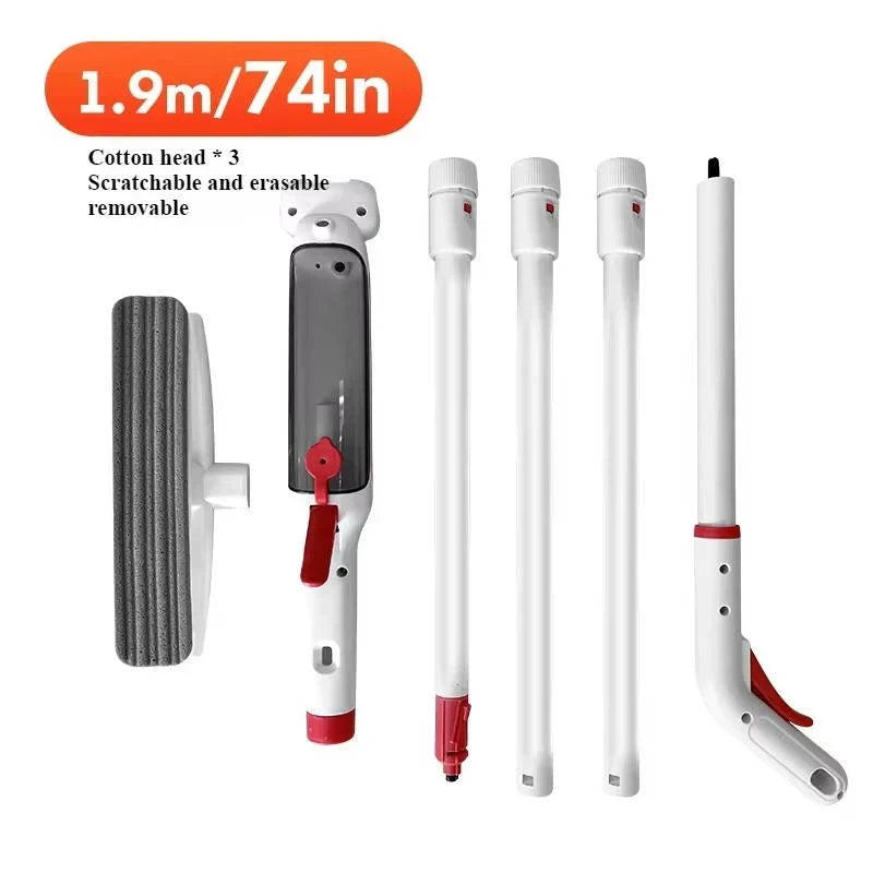 Window Cleaner Telescopic 51 Inch Microfiber & Squeegee
