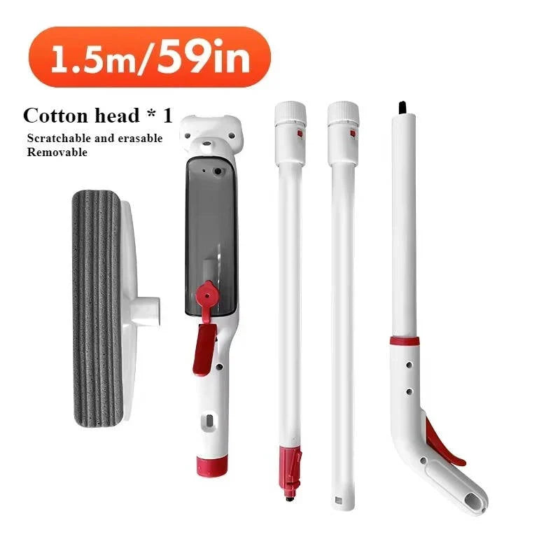 Window Cleaner Telescopic 51 Inch Microfiber & Squeegee