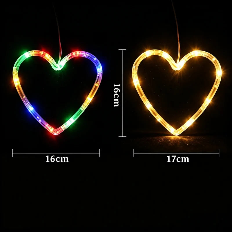 Window Decoration Light LED Battery Operated Suction Cup Mount