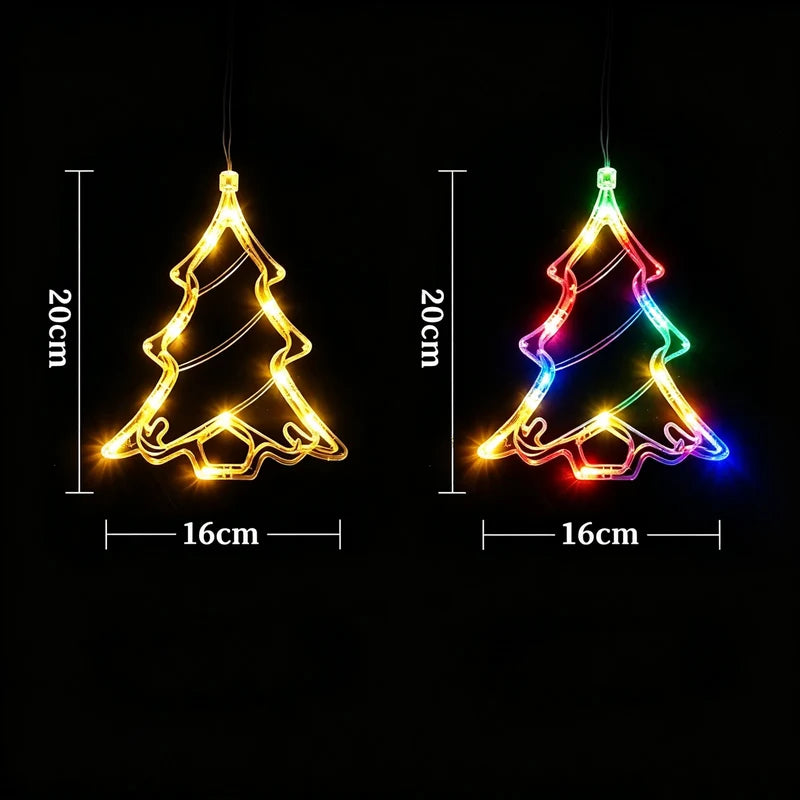 Window Decoration Light LED Battery Operated Suction Cup Mount