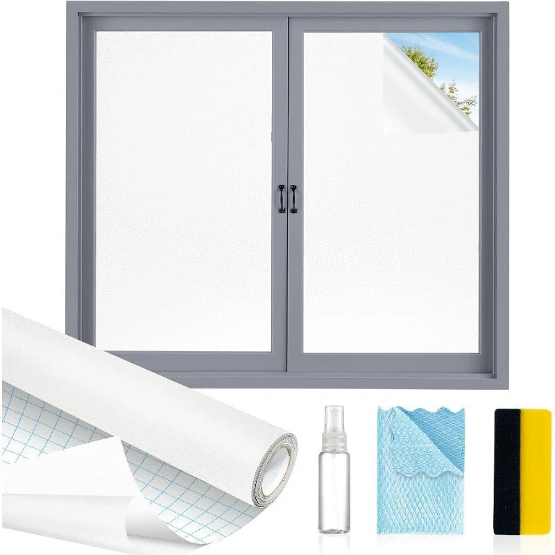 Window Film Mirror Privacy Static-Cling UV & Heat Blocking
