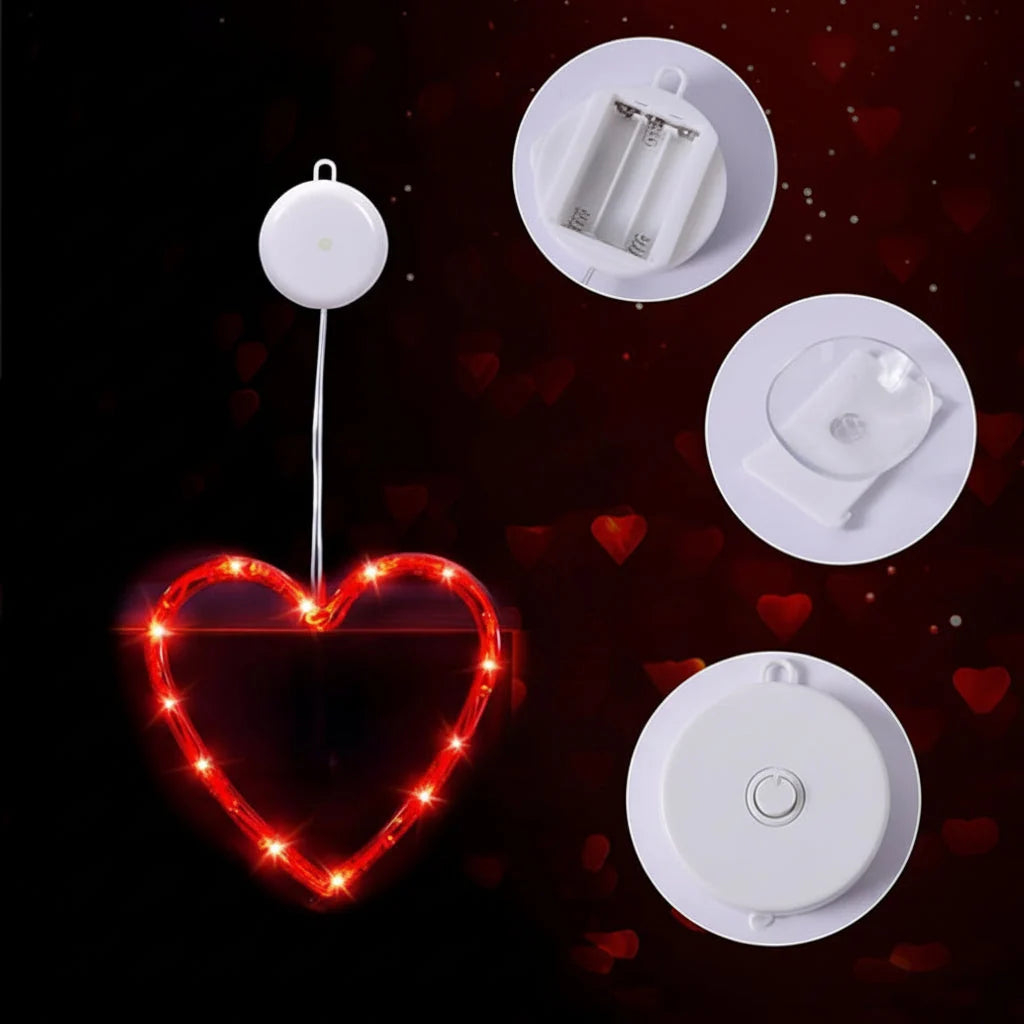 Window Lights Suction Cup Battery-Powered Soft Glow