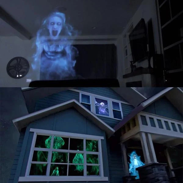 Window Projector Set Holiday Films Screen & Tripod