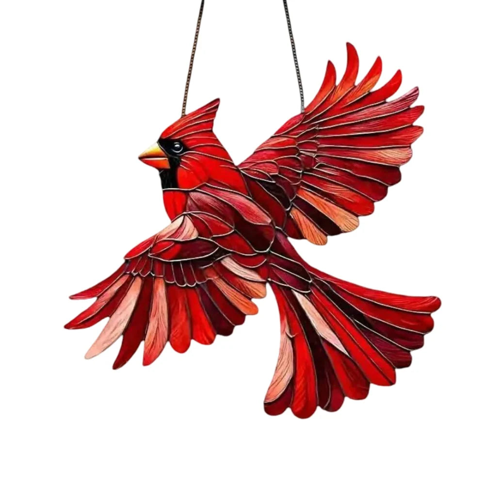Window Suncatcher Hummingbird Multicolor Ready To Hang