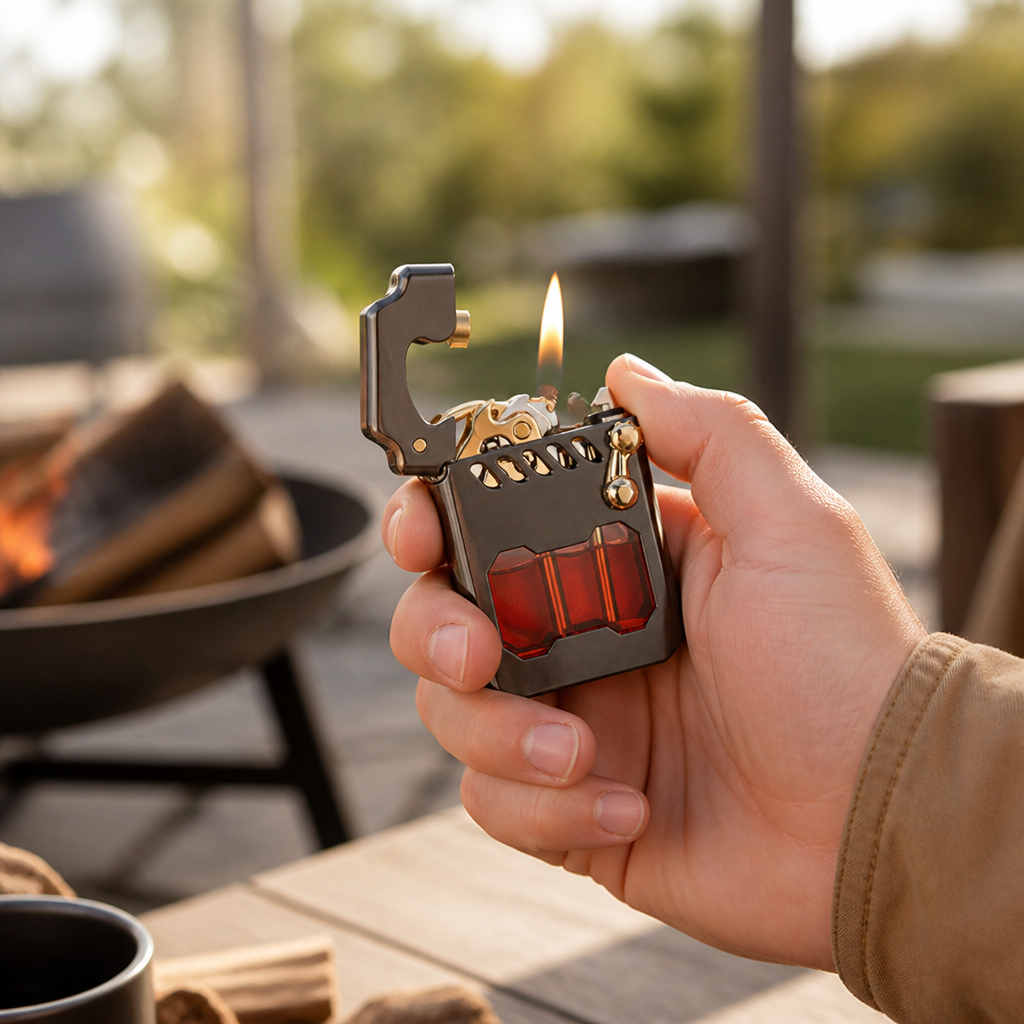 Windproof Metal Refillable Lighter
