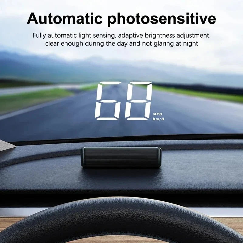 Windshield HUD Speedometer LED Projection Auto Brightness