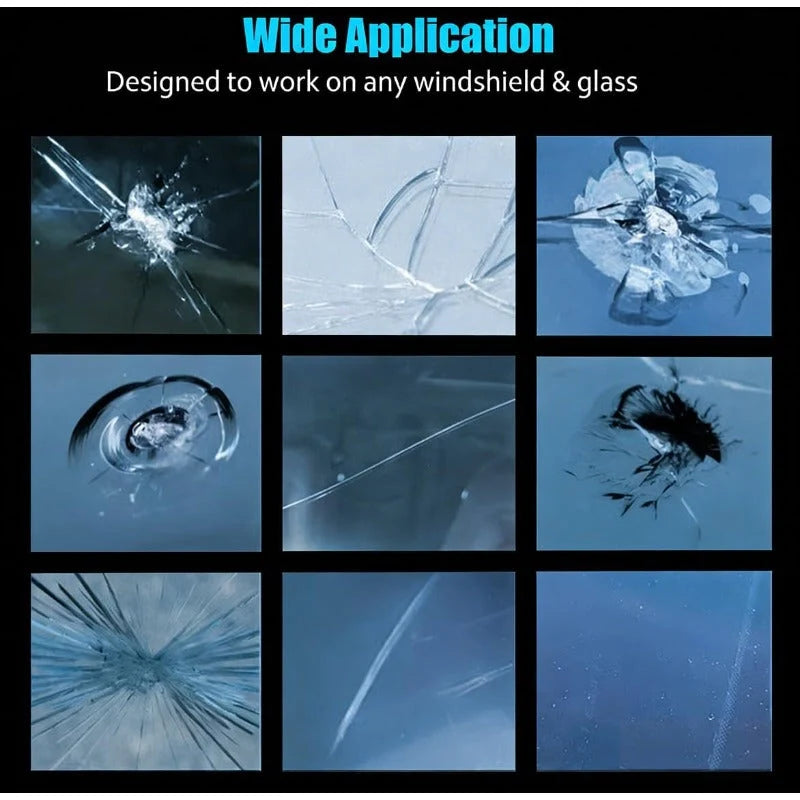 Windshield Repair Kit Sunlight-Curing Resin DIY Repair