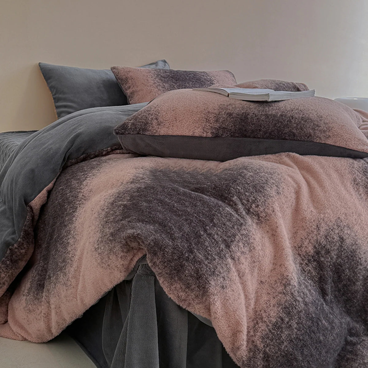 Winter Bedding Set Double-Sided Fleece Geometric Pattern