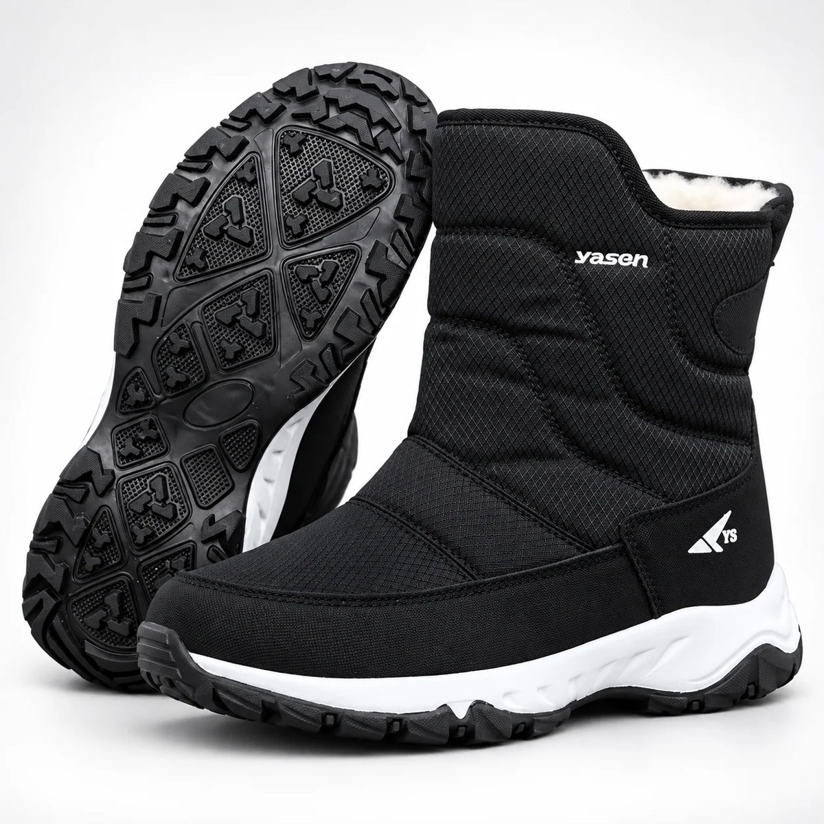 Winter Boots Water-Repellent Plush-Lined Non-Slip Sole