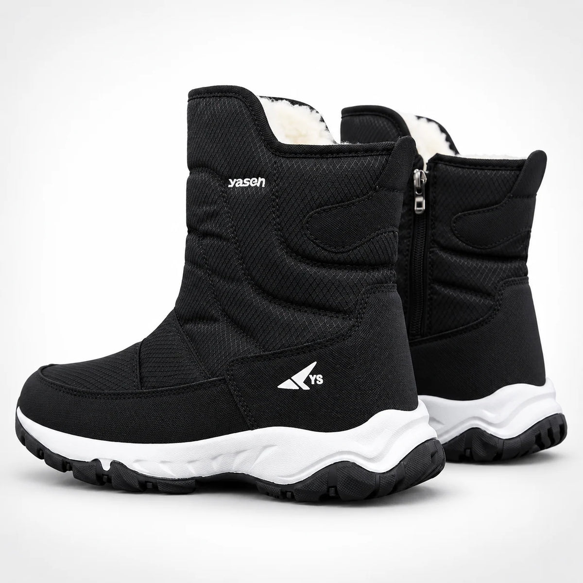 Winter Boots Water-Repellent Plush-Lined Non-Slip Sole