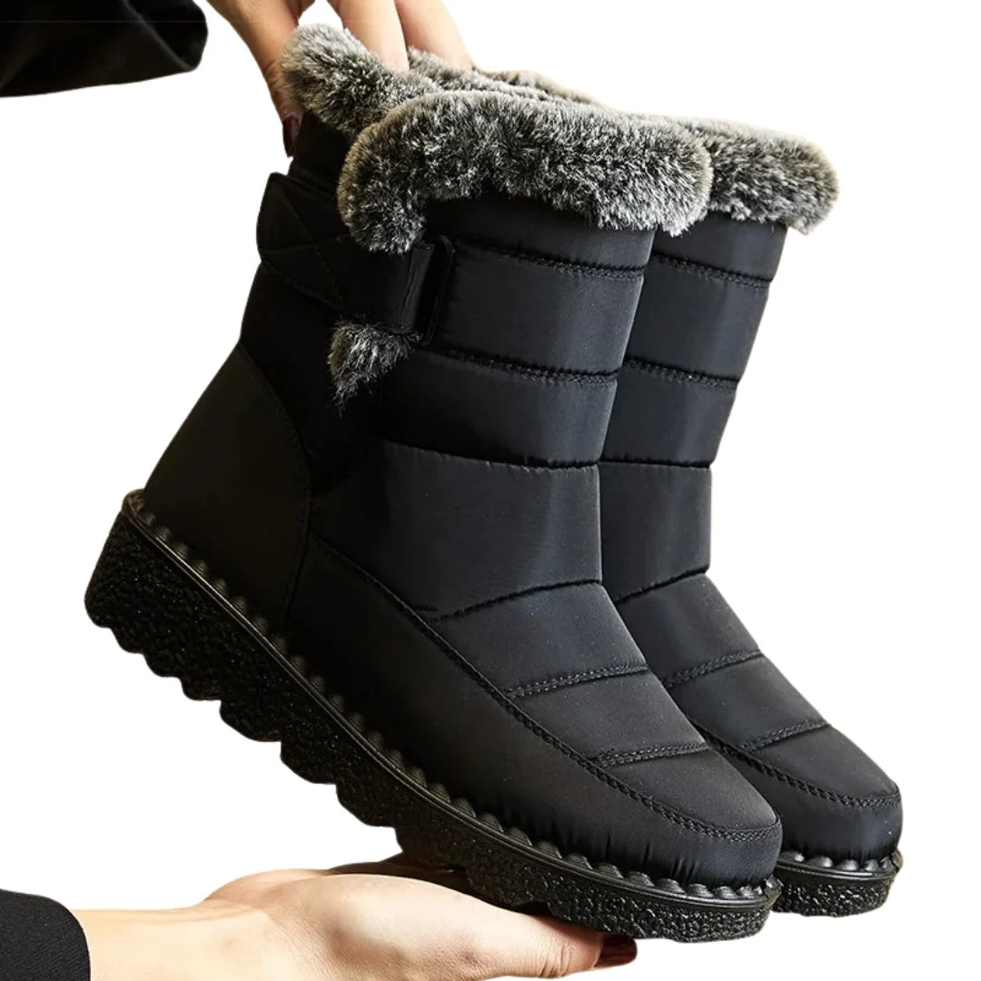 Winter Boots Water-Resistant Plush Lining Non-Slip Tread