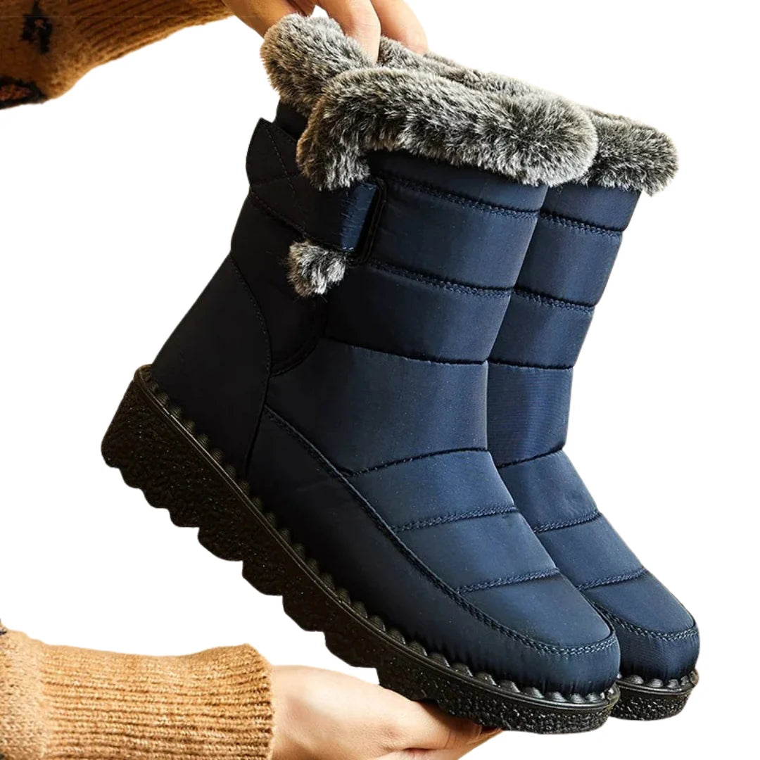 Winter Boots Water-Resistant Plush Lining Non-Slip Tread
