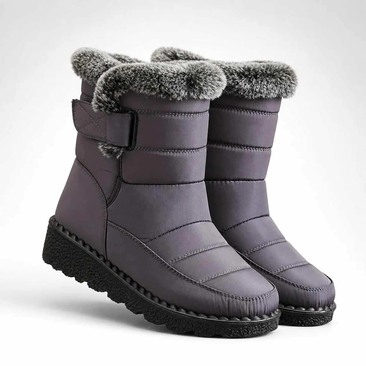 Winter Boots Waterproof Plush-Lined Slip-Resistant Sole