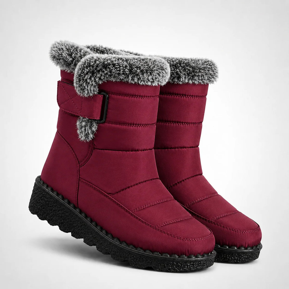 Winter Boots Waterproof Plush-Lined Slip-Resistant Sole
