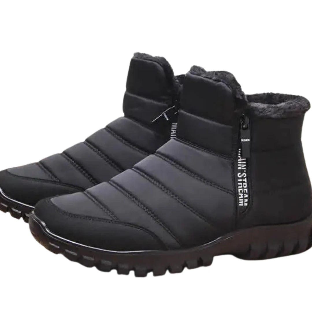 Winter Boots Waterproof Side Zip Warm Lining Non-Slip Grip