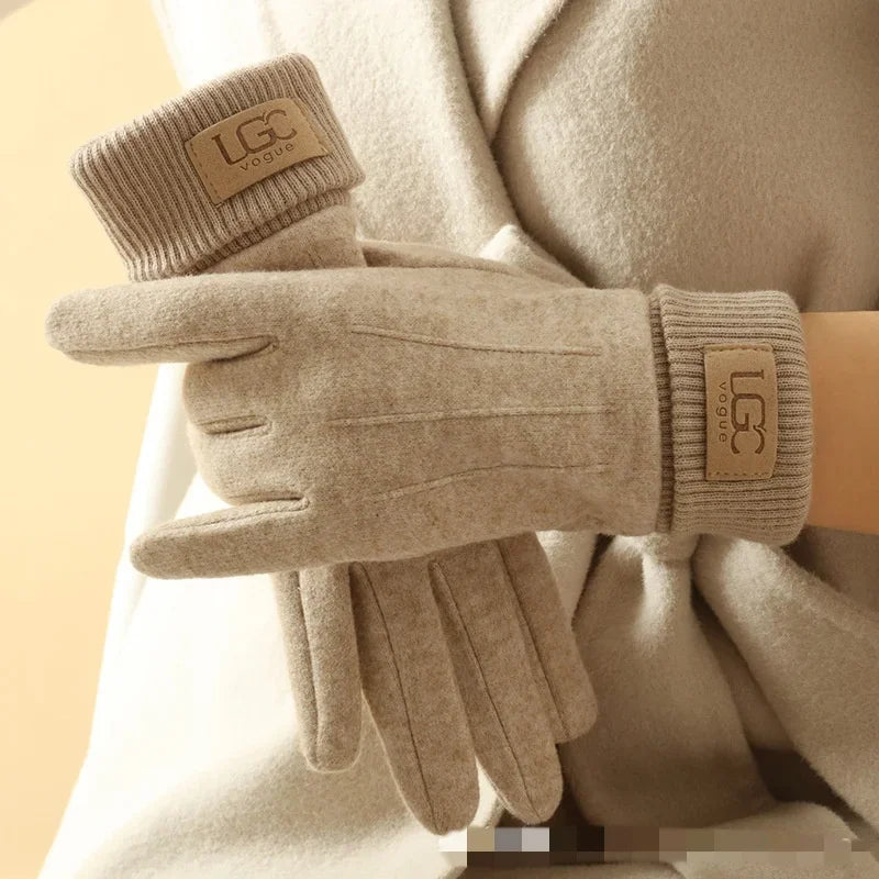 Winter Gloves Touchscreen Compatible Wool Blend Insulated