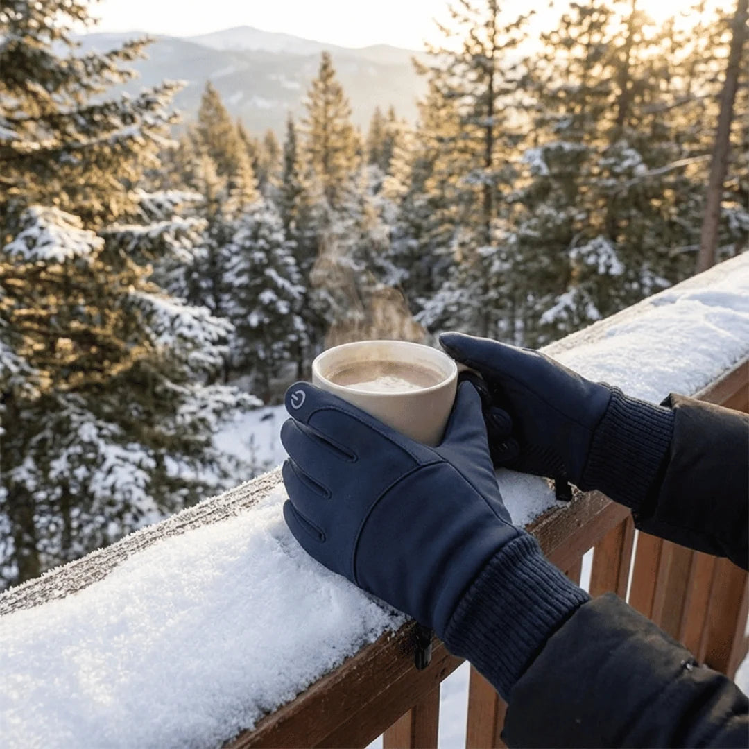 Winter Gloves Touchscreen Fleece-Lined Windproof Water-Repellent