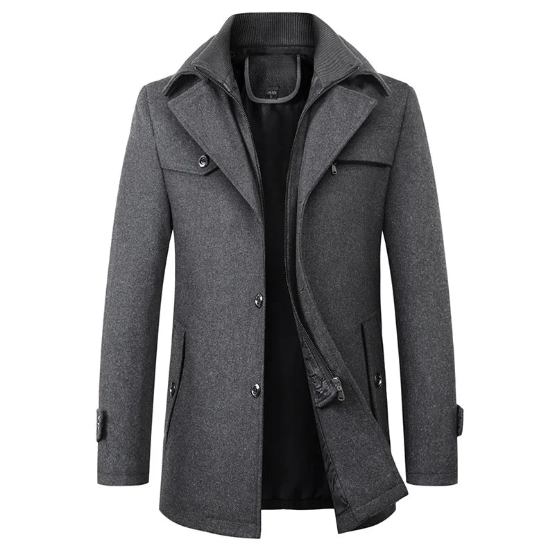 Winter Jacket Waterproof Wind-Resistant Polyester