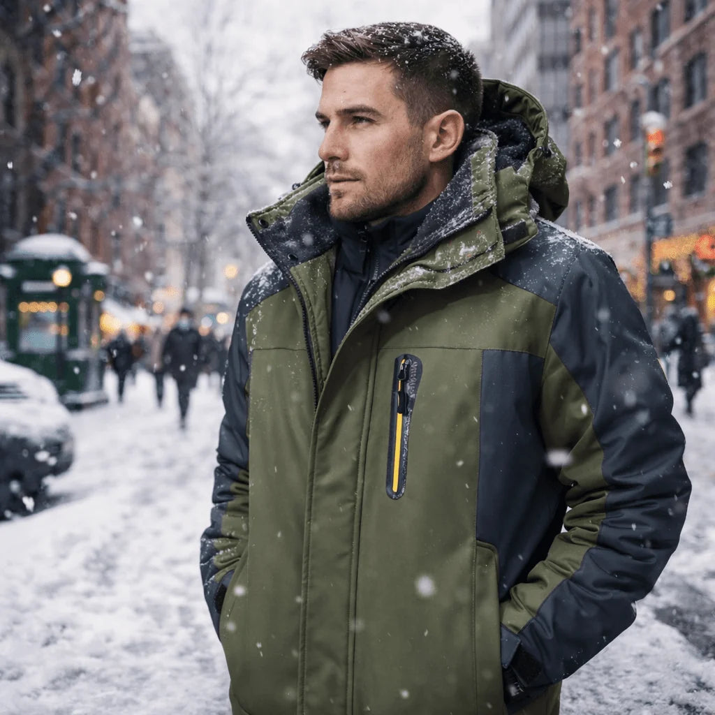 Winter Jacket Waterproof Windproof & Breathable Performance Fabric