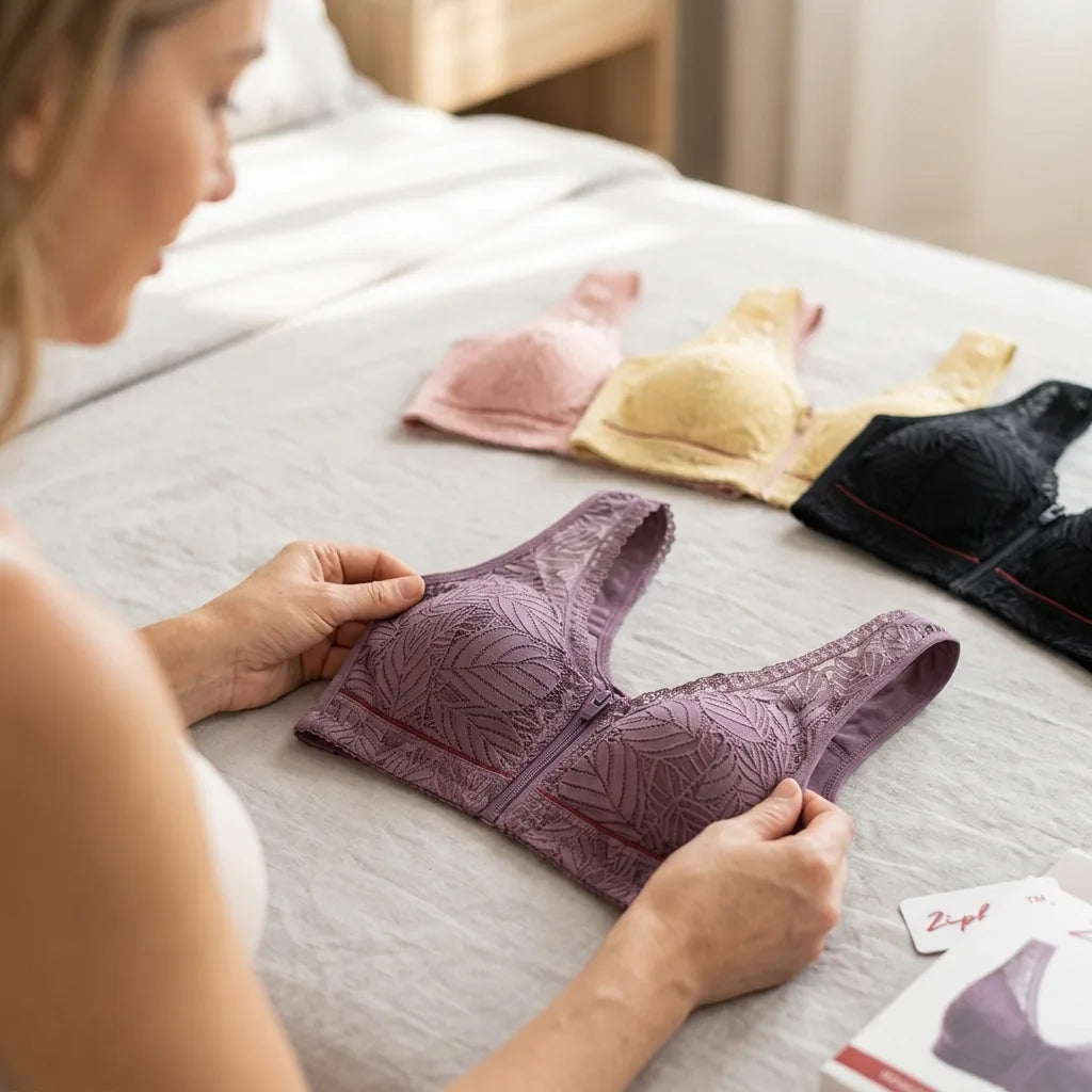 Wireless Bra Front-Zip Seamless Instant Lift