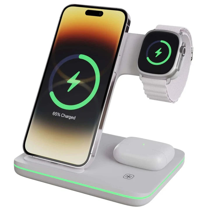 Wireless Charging Dock 3-In-1 Magnetic Ultra-Fast