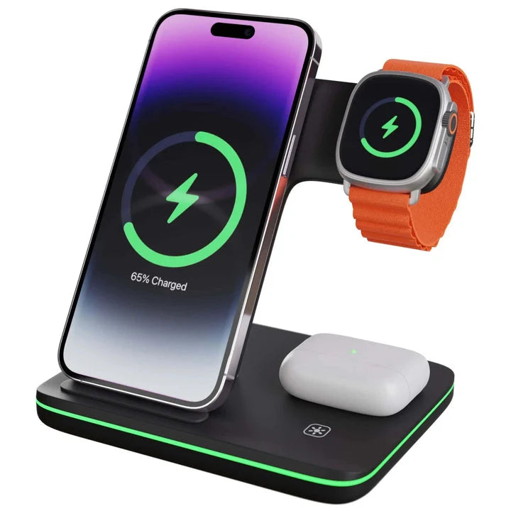 Wireless Charging Dock 3-In-1 Magnetic Ultra-Fast