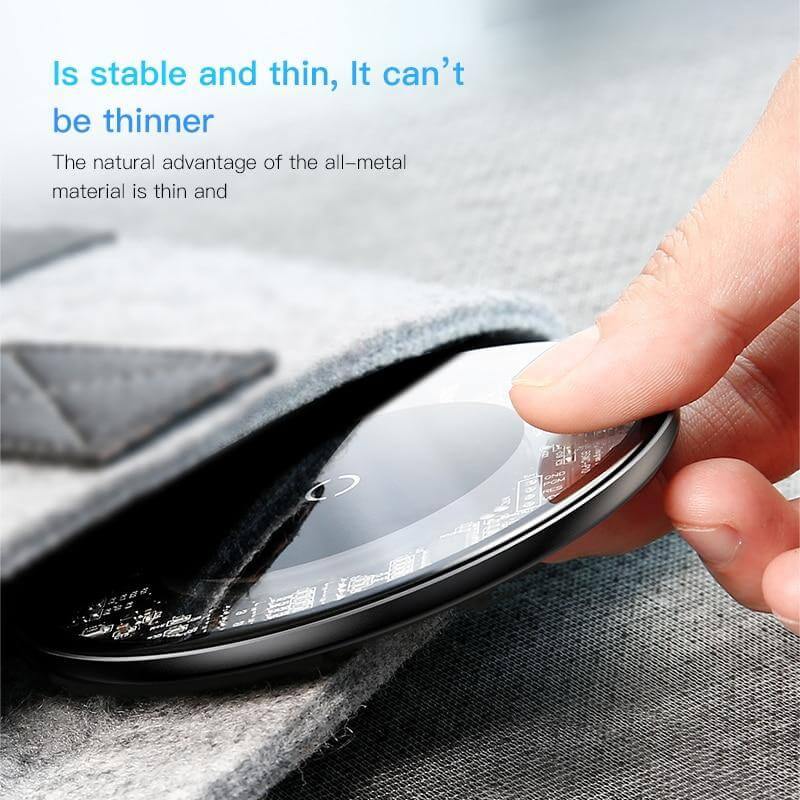 Wireless Charging Pad Glass & Aluminium Alloy Up to 10W