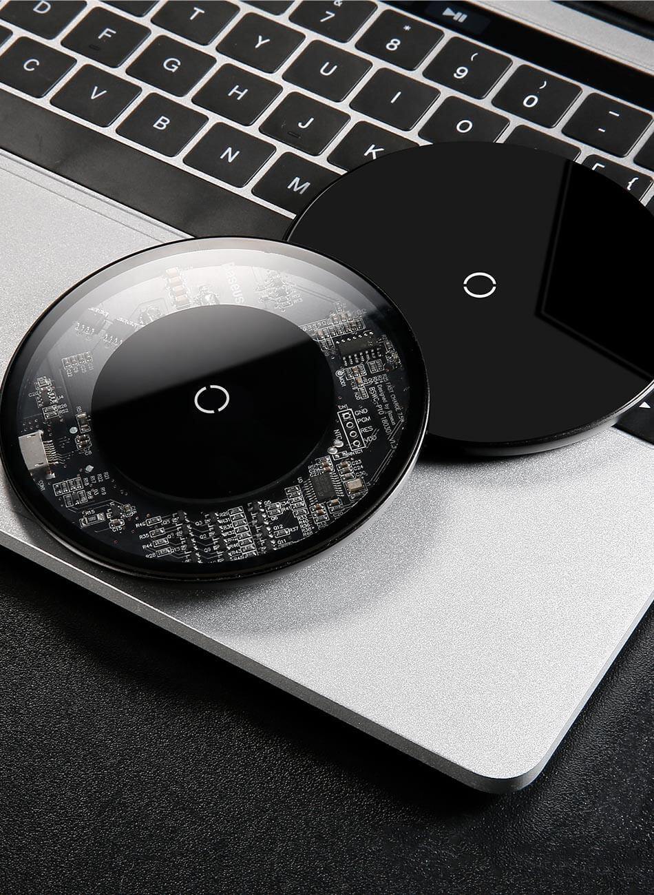 Wireless Charging Pad Glass & Aluminium Alloy Up to 10W
