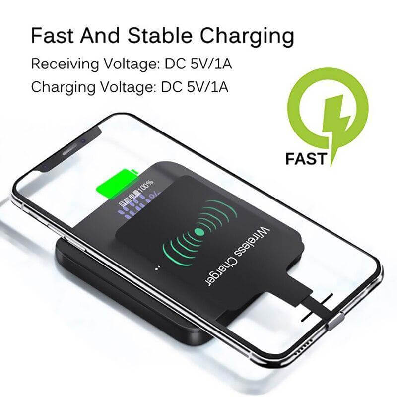Wireless Charging Receiver Qi & A4WP Compatible Slim Design