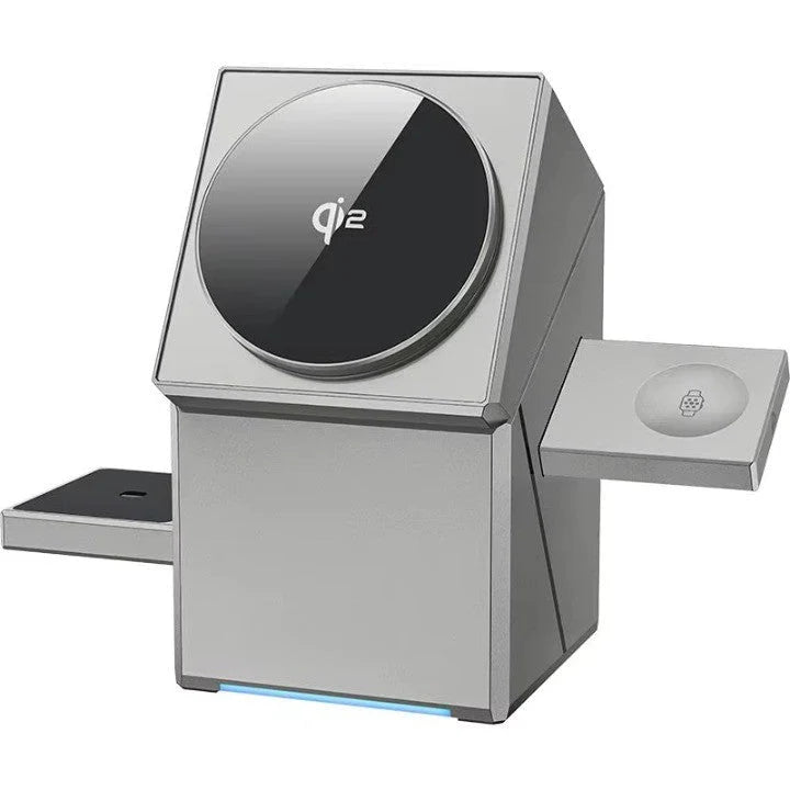Wireless Charging Station 3-in-1 Rotating Qi2 15W