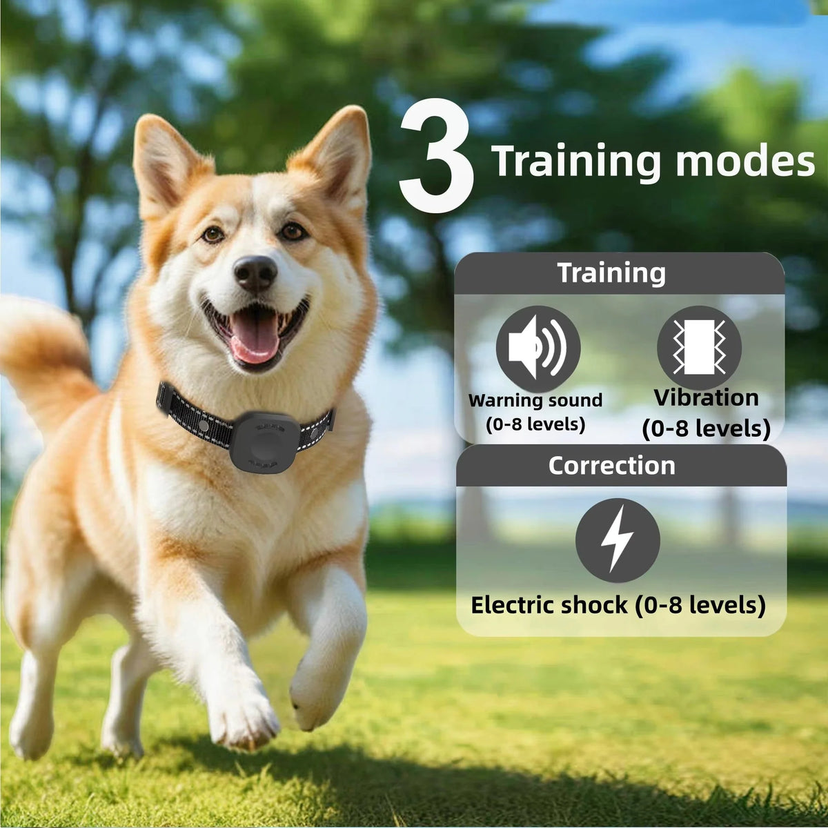 Wireless Dog Fence System Waterproof Rechargeable Collars