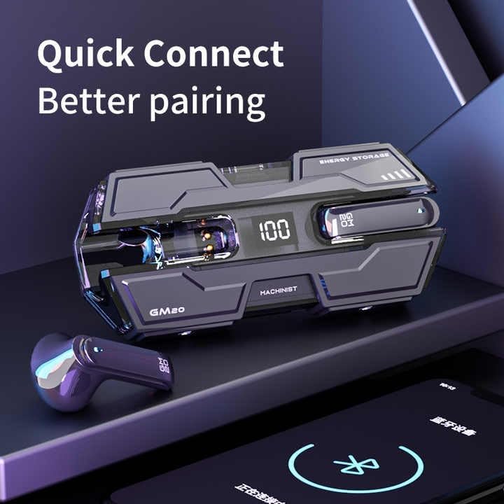 Wireless Earbuds Semi-In-Ear 48-Hour Battery Touch Controls