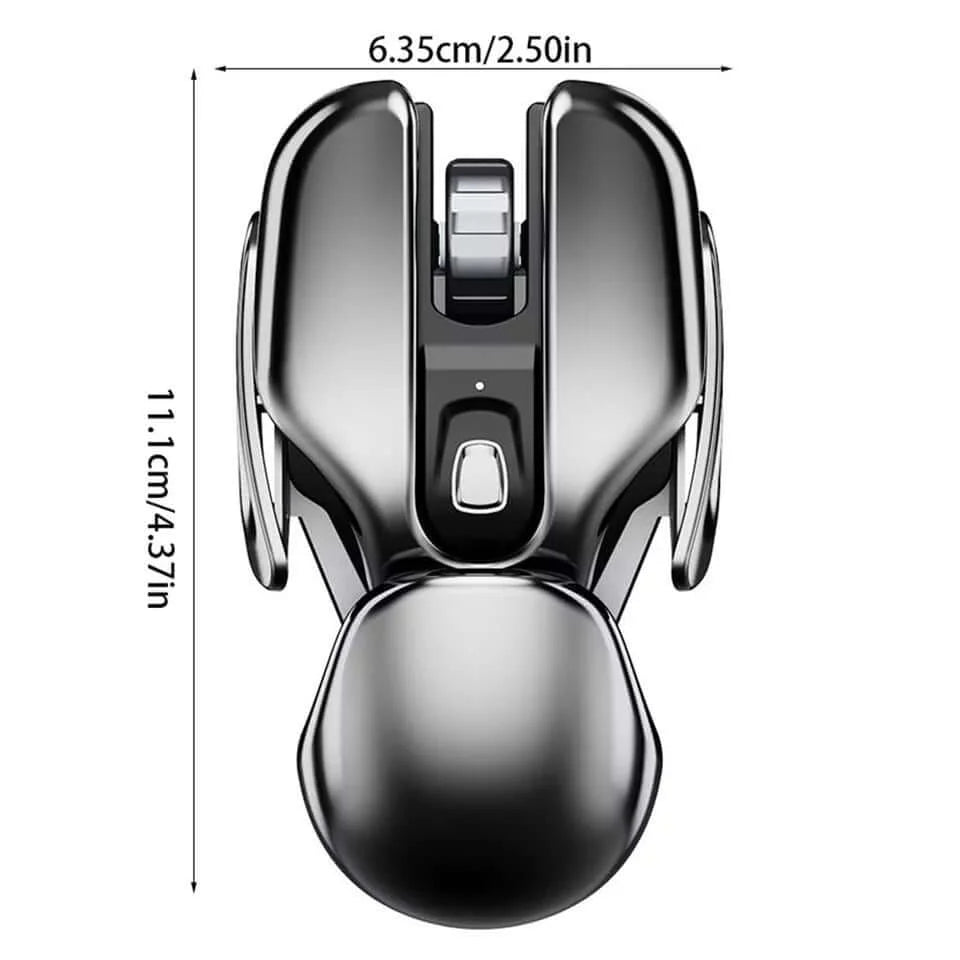 Wireless Mouse Ergonomic Metal Quiet Clicks