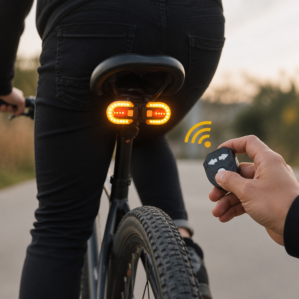 Wireless Remote & USB-Rechargeable Bike Taillight