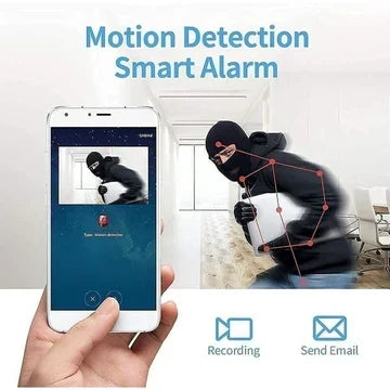 Wireless Security Camera 1080p Two-Way Audio Night Vision Magnetic Mount
