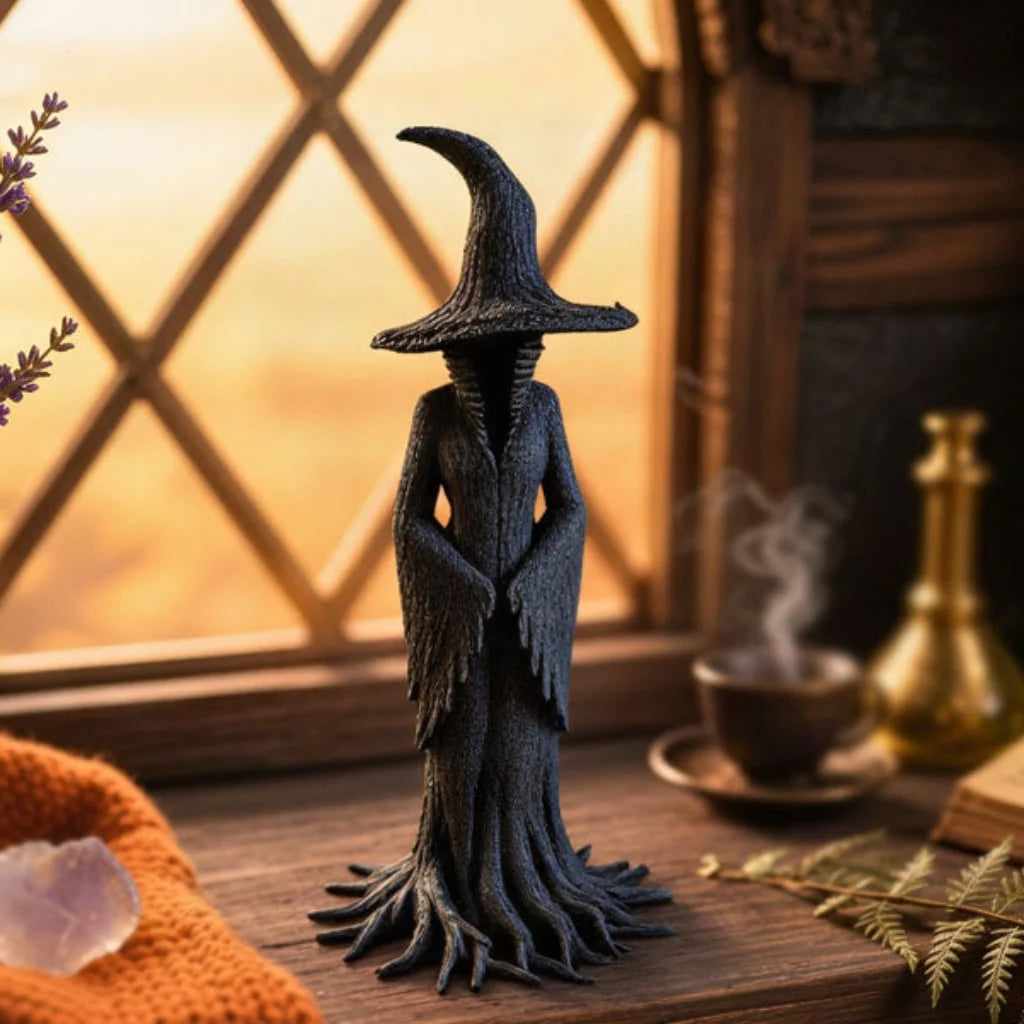 Witch Figurine Child Friendly Molded Detail Weighted Base