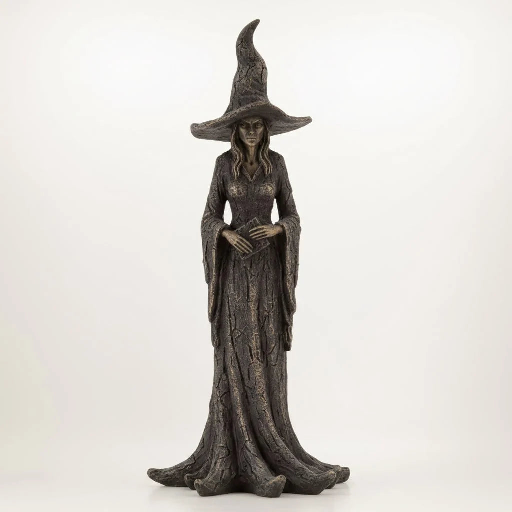 Witch Figurine Child Friendly Molded Detail Weighted Base