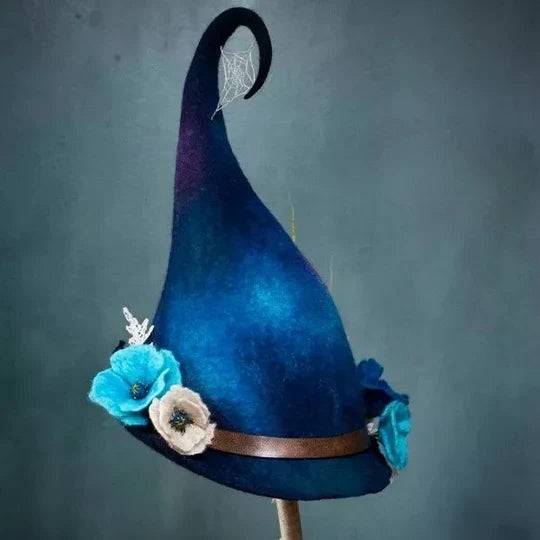 Witch Hat Handcrafted Merino Wool Adjustable Fit