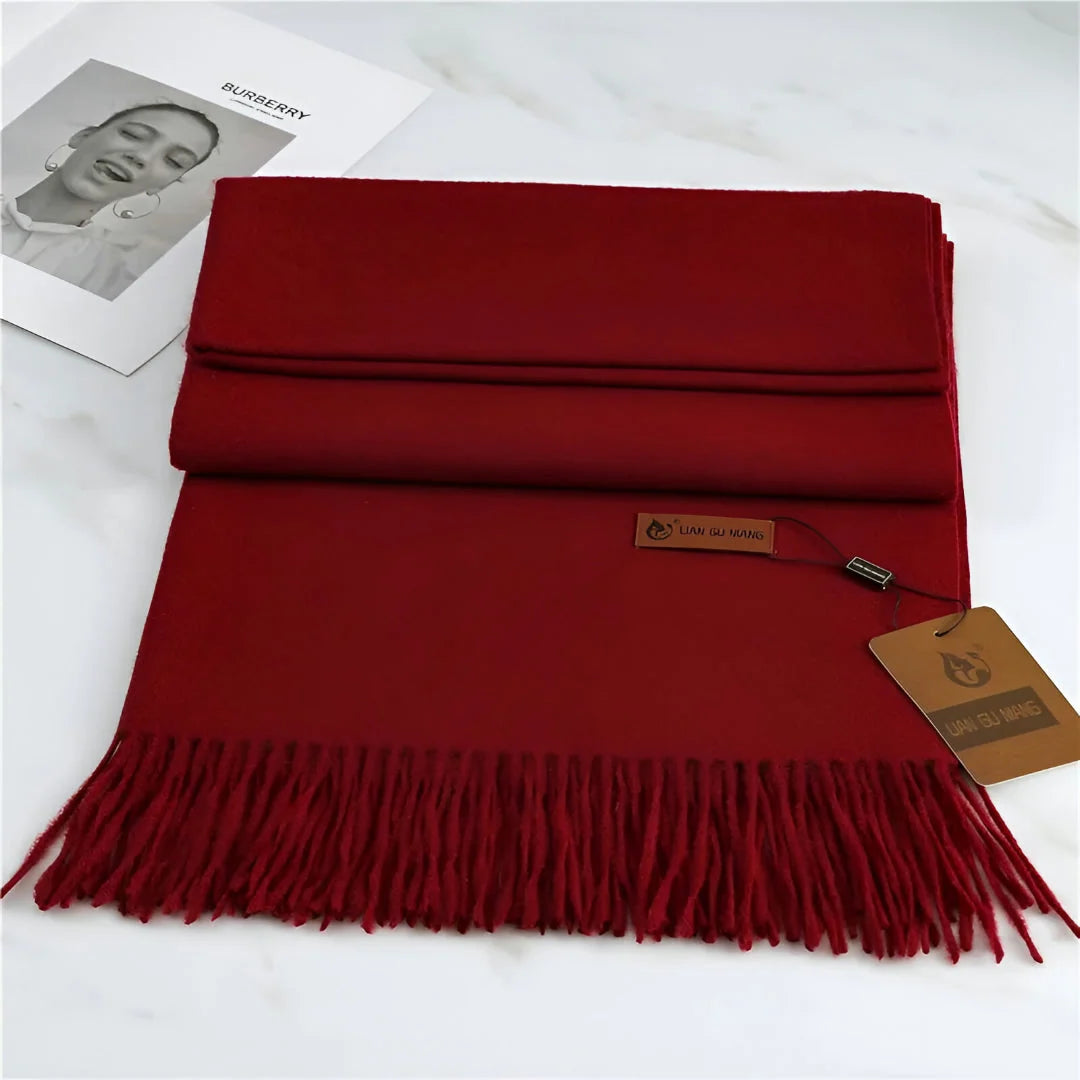 Women's Cashmere Scarf Soft Warmth With Fringe