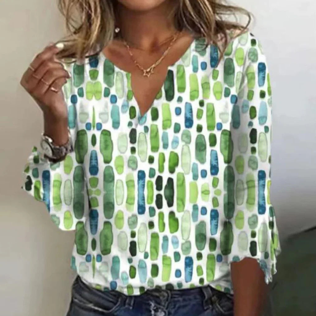 Women's Fitted Top Flat Seams Shape-Retaining Fabric