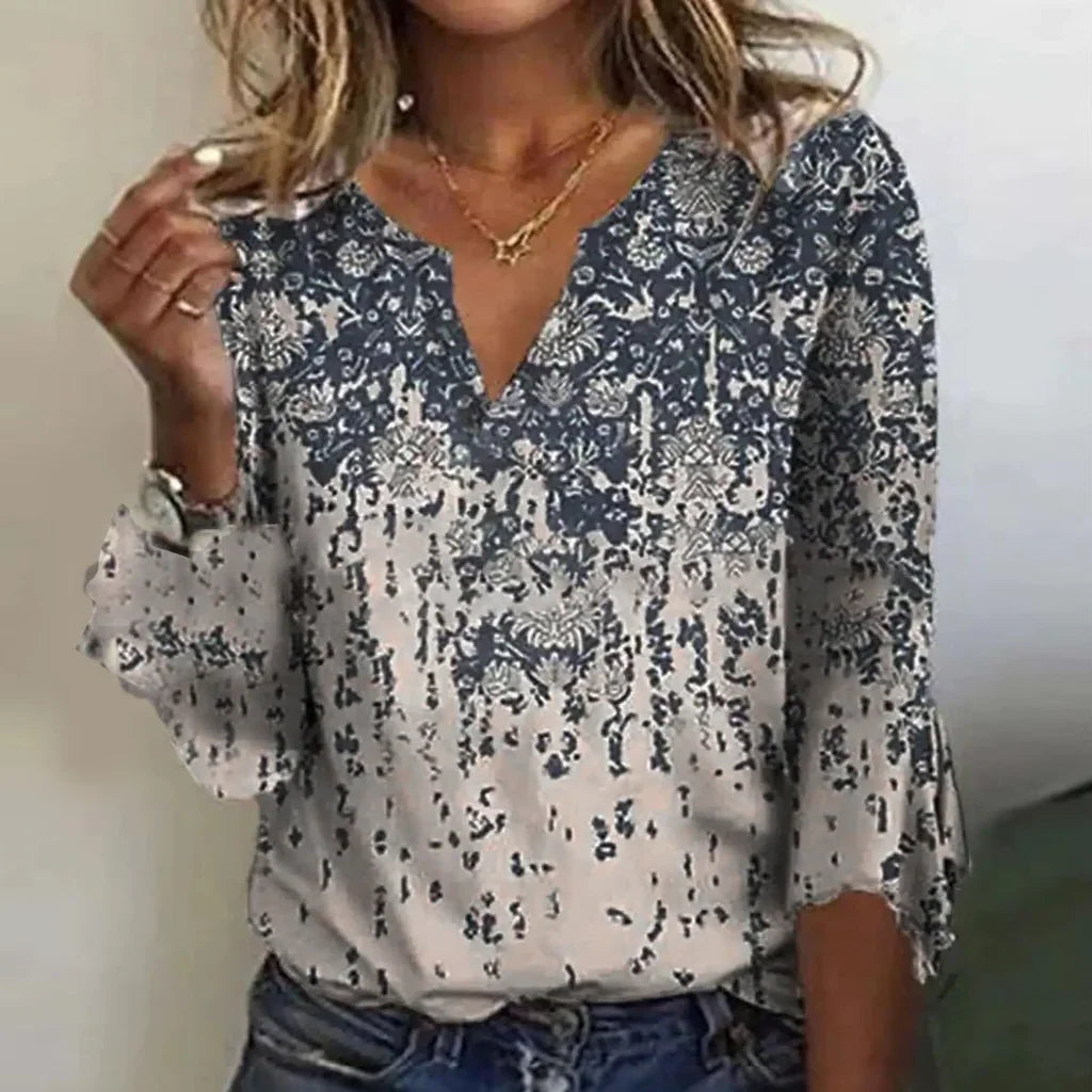 Women's Fitted Top Flat Seams Shape-Retaining Fabric