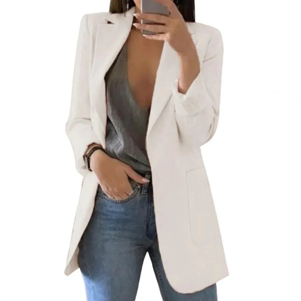 Women's Long Blazer Longline Regular Fit Sizes S-5XL