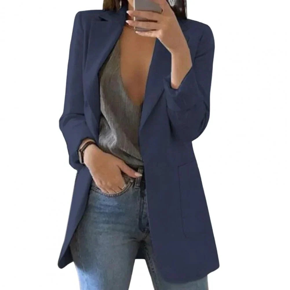 Women's Long Blazer Longline Regular Fit Sizes S-5XL