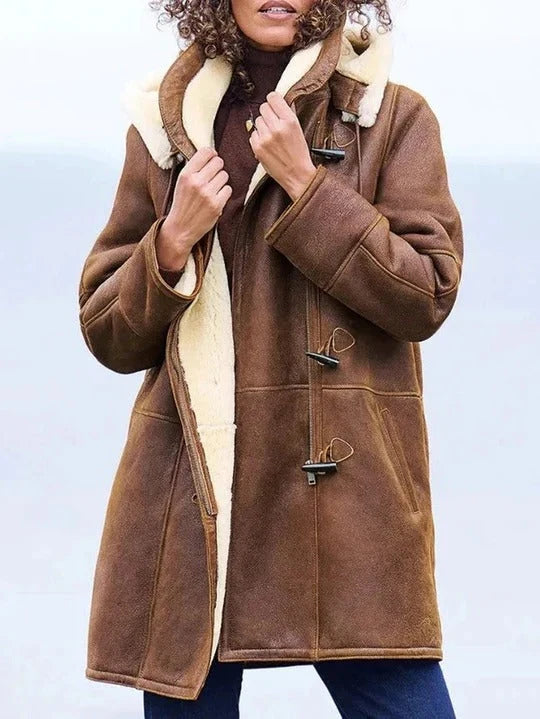Women's Long Down Jacket Hooded Lightweight Down Fill