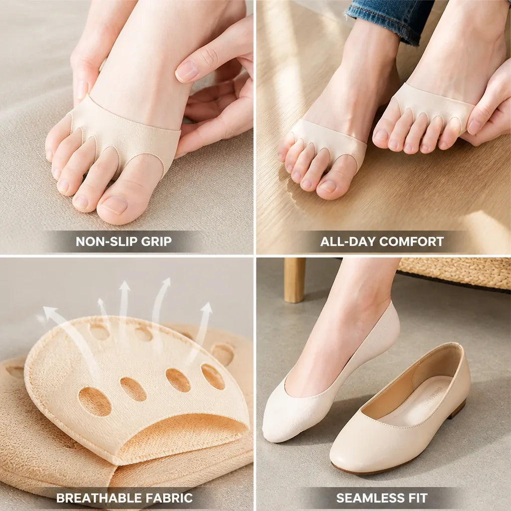 Women's No-Show Socks Non-Slip & Seamless Breathable