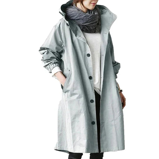 Women's Raincoat Waterproof Lightweight Hooded
