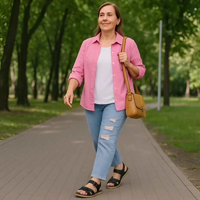 Women's Sandals Arch Support & Dual Adjustable Straps