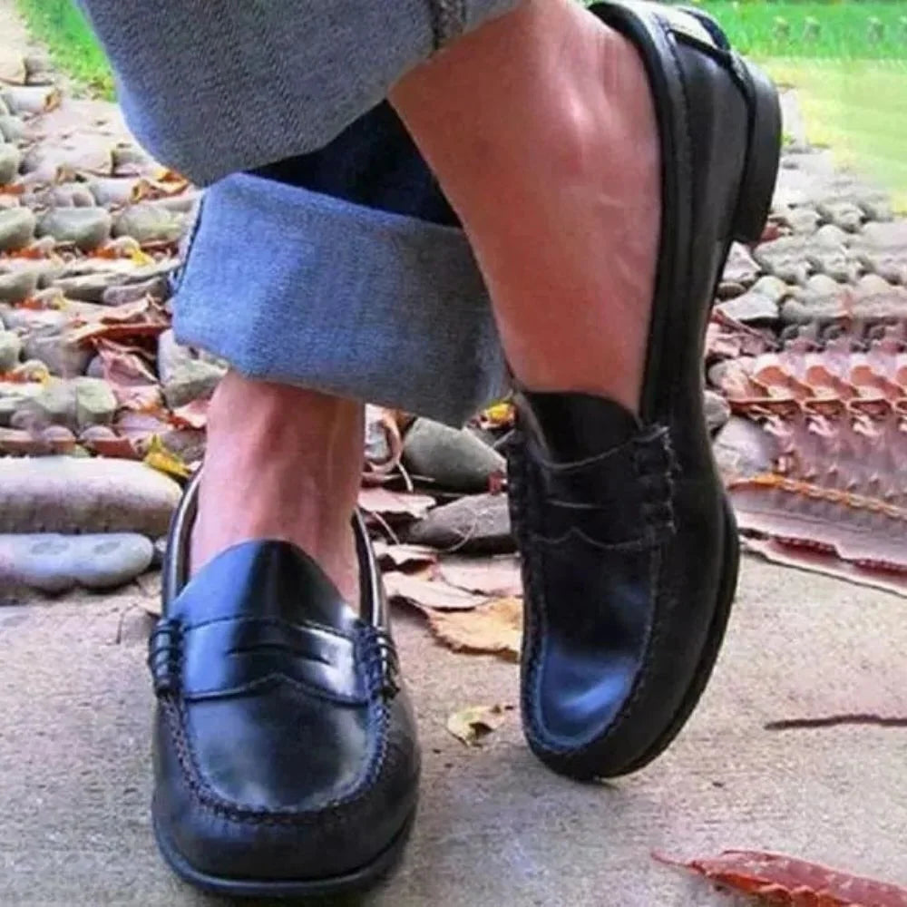 Women's Slip-On Loafers Low Heel Comfortable Fit